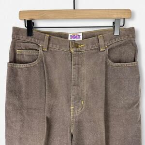 Vintage 90s Siecle S.A. brown high waisted denim jeans